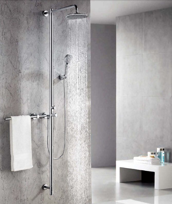 Factory Made Round Rain Shower Head Set Bathroom Taps Douche with Factory Prices