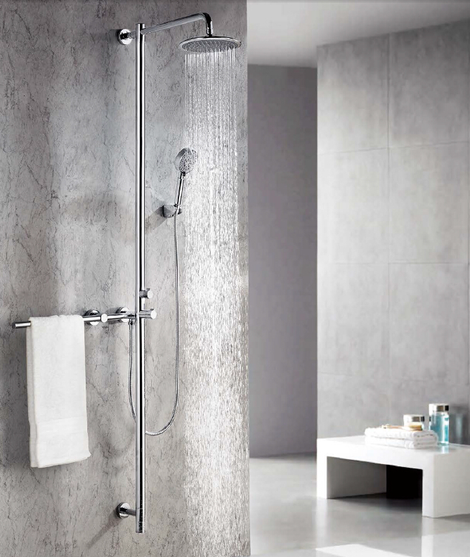 Factory Made Round Rain Shower Head Set Bathroom Taps Douche with Factory Prices