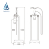 Antique Gold Triple Handle Freestanding Bath Tub Mixer Faucets Phone Style Floor Mounted Bathtub Faucet Claw Foot Tub Tap