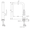 Deck Mounted Bathroom Sink Lavatory Kitchen Faucet
