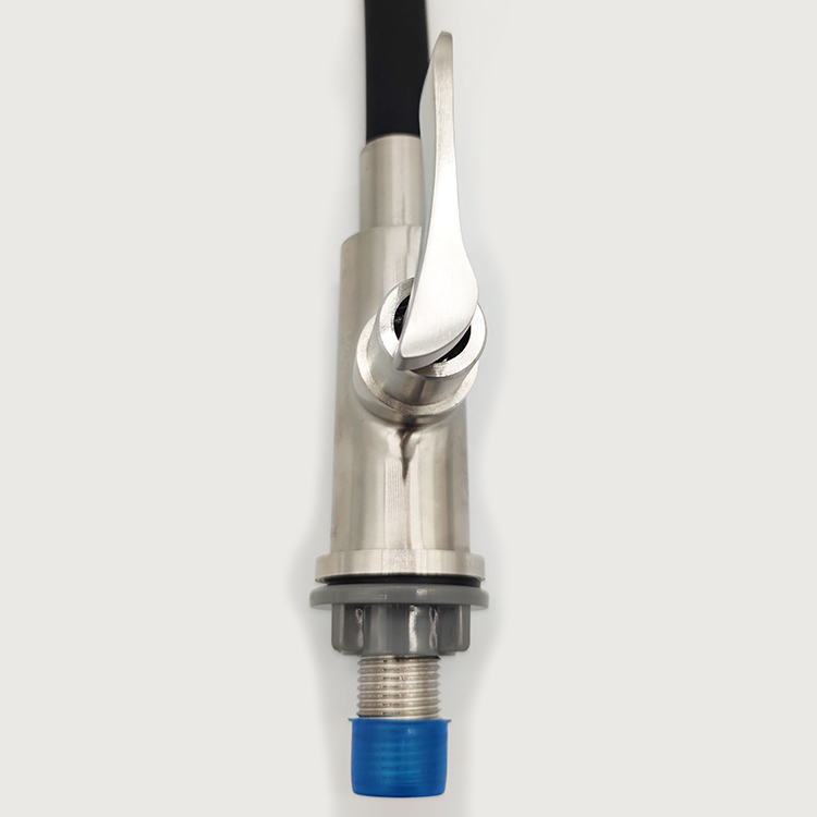 Modern Design 304 Stainless Steel Tap Cold Water Kitchen Faucet Silicon Tube