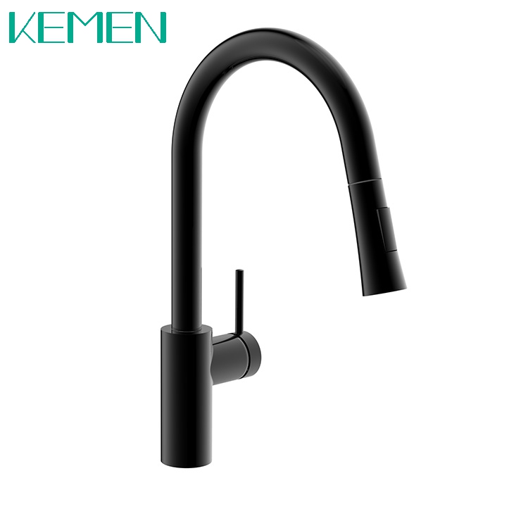 High Quality 304 Stainless Steele Faucet Matte Black Kitchen Taps Pull Down Kitchen Faucet