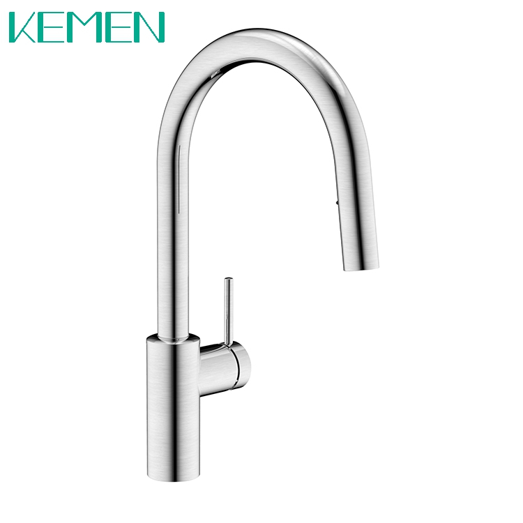 Commercial Kitchen Faucet Mixer Stainless Steel Hot And Cold Pull Down Kitchen Sink Faucet