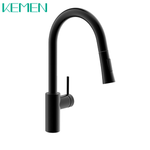 Lead Free 304 Stainless Steel Water Tap Single Lever Pull Down Sprayer Kitchen Faucet Brushed Nickel Kitchen Tap Sink Faucet