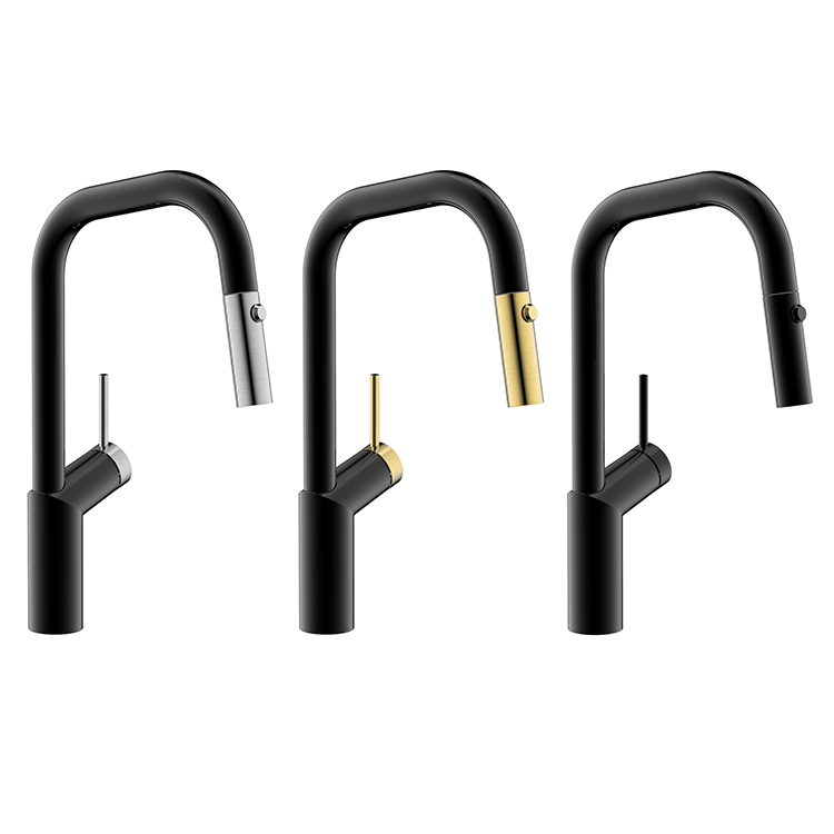 OEM ODM Design Customized Stainless Steel 304 Pull Down Sink Tap Mixer Pull Out Kitchen Faucet