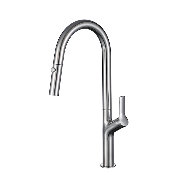 2022 Hot Selling Kitchen Mixer Tap Fashionable Commercial Sink Kitchen Faucet With Pull Down Sprayer