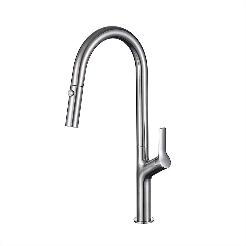 2022 Hot Selling Kitchen Mixer Tap Fashionable Commercial Sink Kitchen Faucet With Pull Down Sprayer