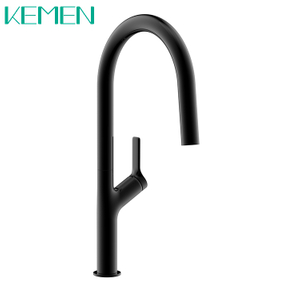 New Design Black Faucet 304 Stainless Steel Kitchen Tap Pull Down Kitchen Faucet with Concealed 2 Functions Sprayer