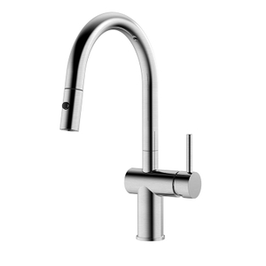 Kemen 2 Functions Single Hole Single Handle Flexible Hose Stainless Steel 304 Pull Down Kitchen Faucet