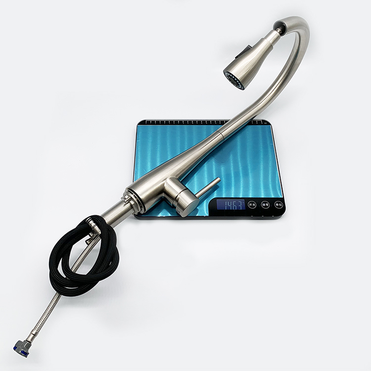 2021 Kitchen Faucet Stainless Steel 304 Water Tap Modern Style Pull Down Sprayer Kitchen Mixer Sink Faucets