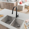 Faucet Matte Black Hot And Cold Water Single Handle Sink Tap Pull Down Spray Kitchen Faucet
