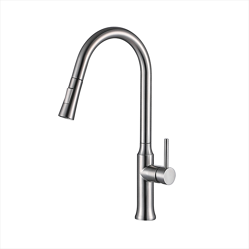 High Quality Kitchen Faucet 304 Stainless Steel Water Tap Lead-free Pull Down Kitchen Sink Faucet