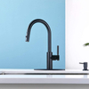 Amazon Hot Sale 304 Stainless Steel Kitchen Sink Water Mixer Black Color Pull Down Kitchen Faucet