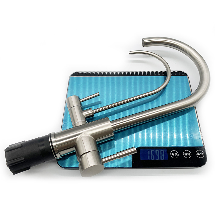 SUS304 Dual Handle Direct Drinking Water Hot Cold Kitchen Faucet 3 Way Water Purifier Faucet