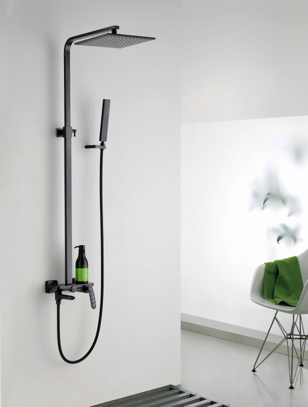 Wall Mounted Shower Set Column Bath Mixer Faucet DF-07010-2B