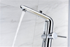 Simple Design Zinc Alloy Bathroom Faucet Classical White and Matt Black Bathtub Tap