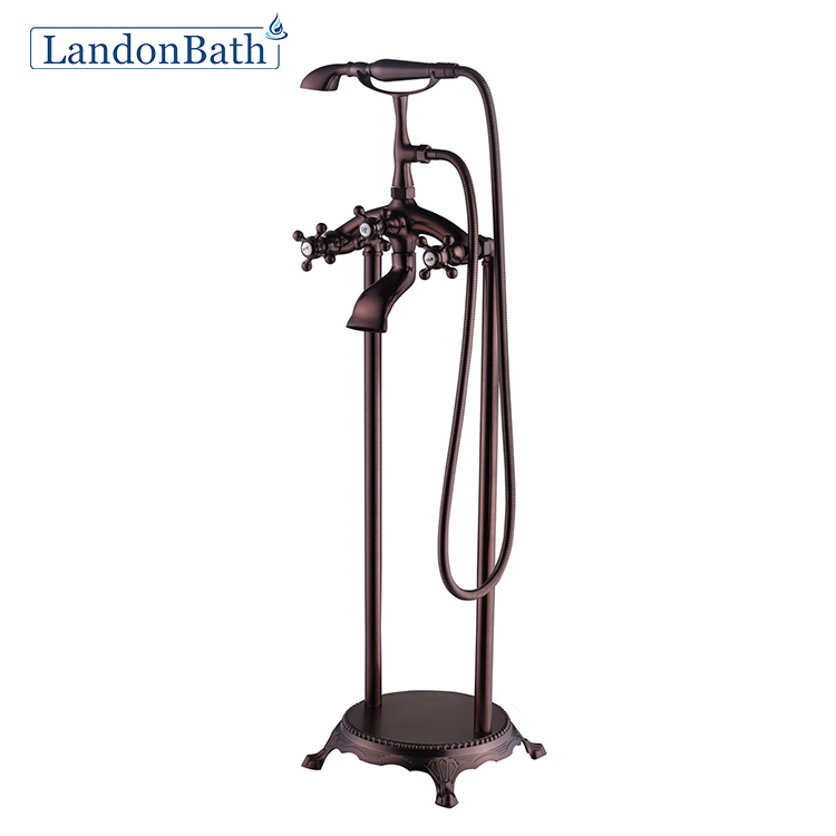 High Brass Quality Simple Design Deck-Mount Roman Thermostatic Bathtub Faucet