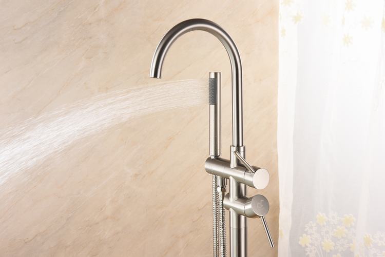 Modern tap mixer Brass Chrome High Quality Freestanding Faucet