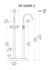 Without Handshower Freestanding Bathtub Faucet DF-02009-2