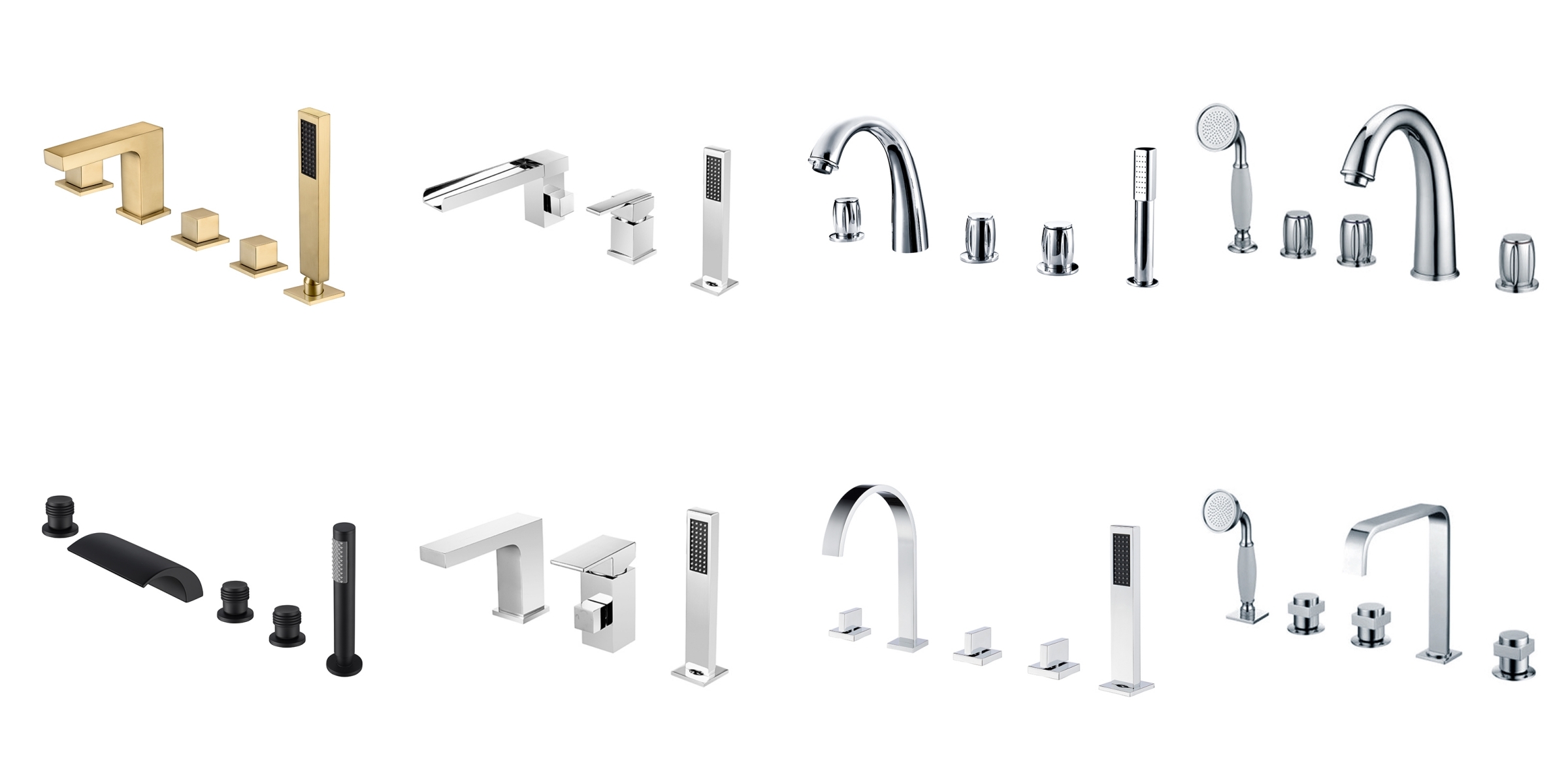 deck mount bathtub faucet