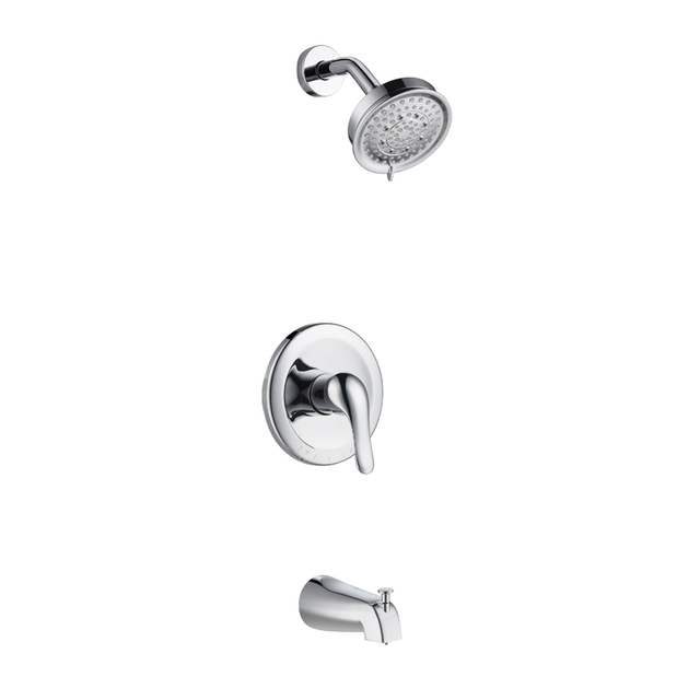 Brass Wall Mounted Concealed Bathroom Shower Faucet Trim Kits Wih Pressure Balance Valve