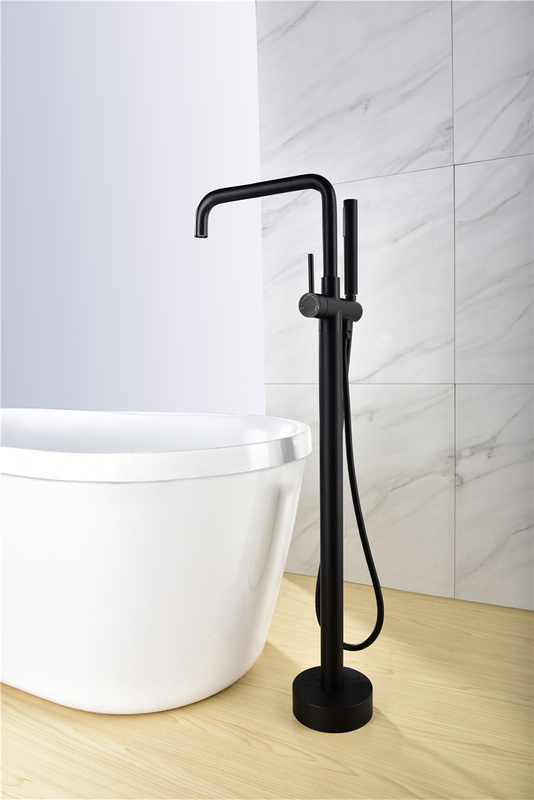 Hot and Cold Bathtub Faucet Floor Mounted Tub Faucet Bathroom Shower Mixer Tap