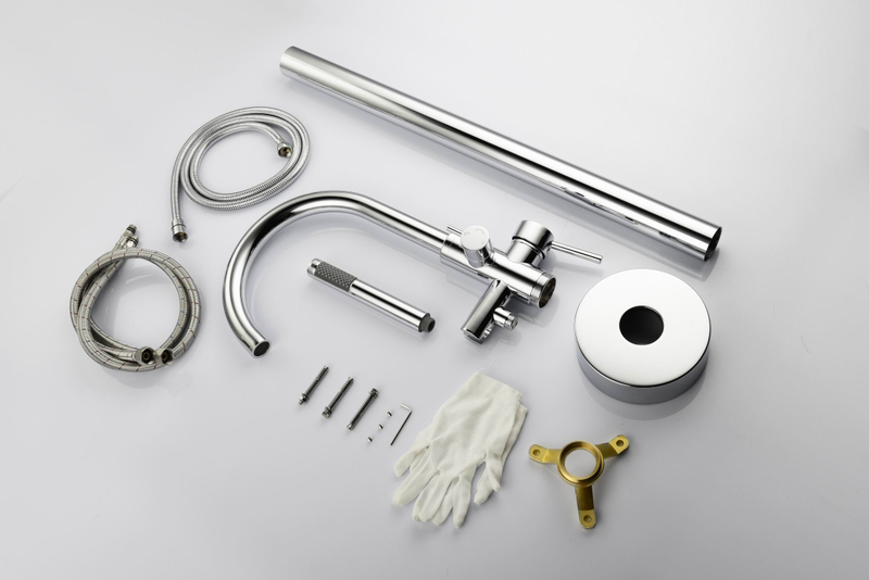 Freestanding Chrome Bathtub Faucet Mixer Water Manufacturers Floor Mount Hot And Cold Bath Tub Faucets