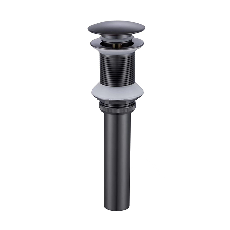 High Quality bathroom pop up drain click clack matte black sink stopper