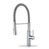 Luxury Kitchen Faucet Goose Neck Pull Down Watermark One Hole Tap Extender Sprayer Chrome Plated