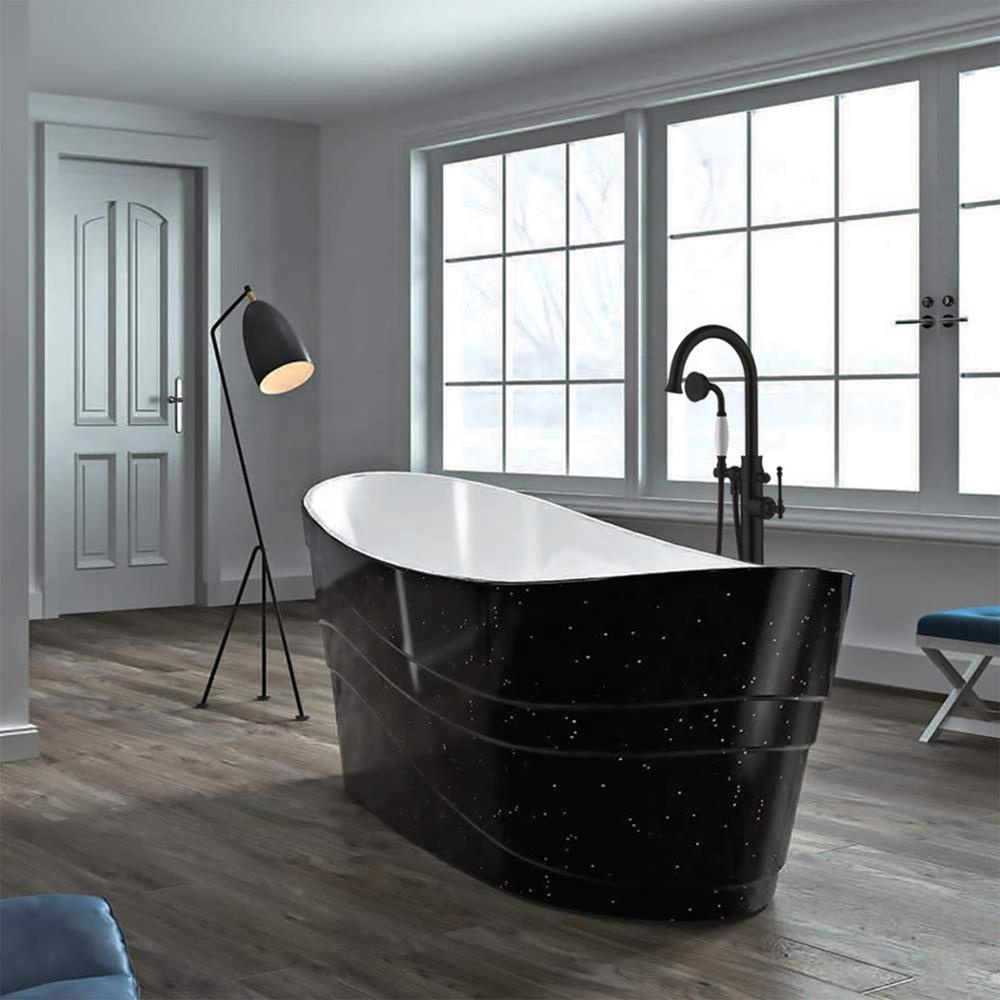 New Sanitary Free Standing Calwfoot Classic Bath Tub Mixers Tap Tubs Faucets With Hand Held Shower