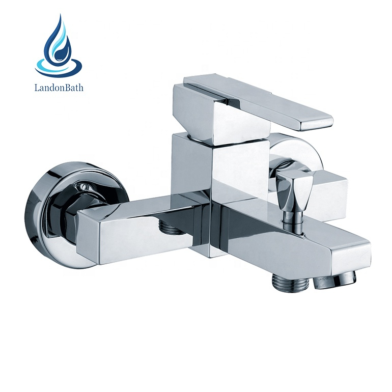 Retail Wholesale Interior Bathtub Faucets Wall Mounted Single Handle Bathroom Bathtub Shower Faucet Mixer Tap