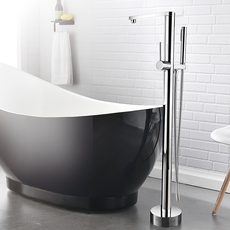 Floor Standing Tap for Bathtub With Handheld Shower DF-02038-2
