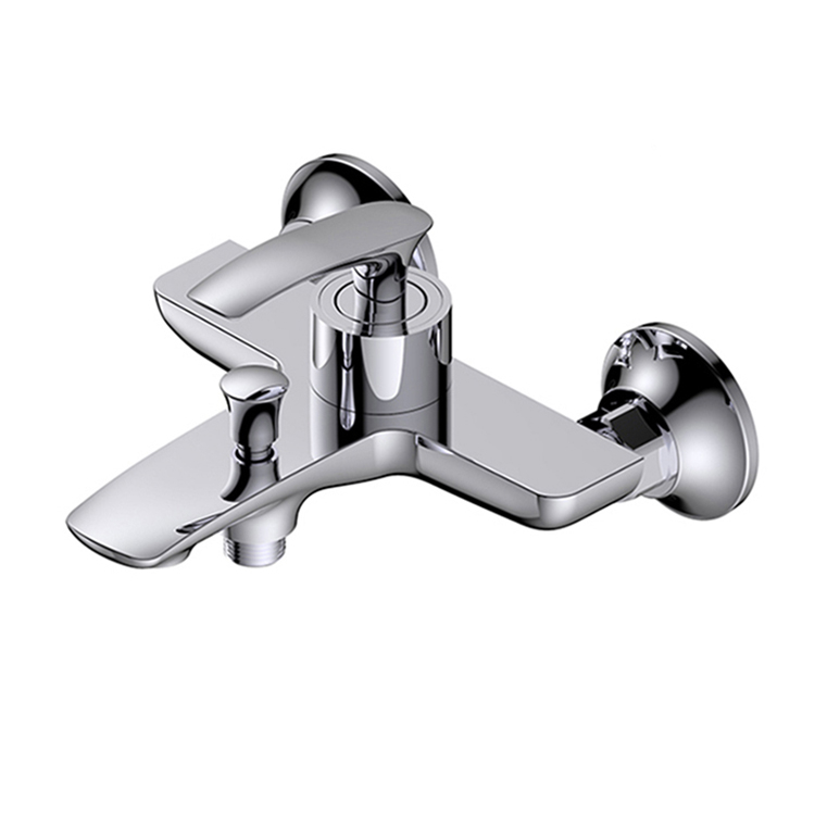 Wall Mounted Brass Bathtub Shower Mixer Tap Faucet Single Handle Mount Waterfall For Tub Wall-mount Bath Rain-style