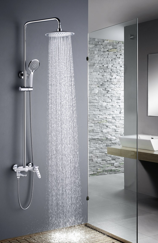 Faucet Bath Shower Set Antique Wash Room Golden Rose Gold System Cooper European Style Brushes Rain And Faucets Brass Mixer