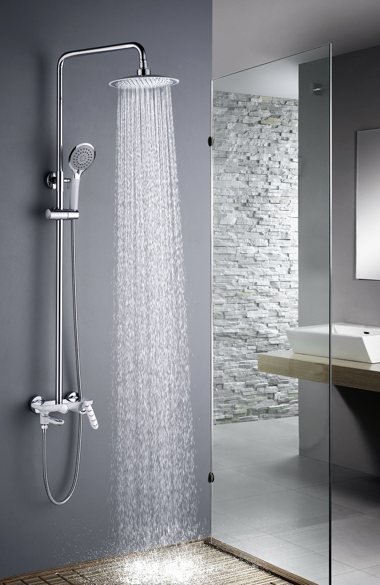Faucet Bath Shower Set Antique Wash Room Golden Rose Gold System Cooper European Style Brushes Rain And Faucets Brass Mixer