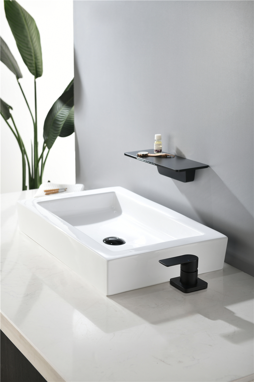Wall Mounted Basin Mixer Faucet Black Taps Tap Wash Gold Bathroom Faucets Modern Brass Mount