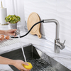 Hot And Cold Water Single Handle Faucet 304 Stainless Steel Pull Out Kitchen Faucet