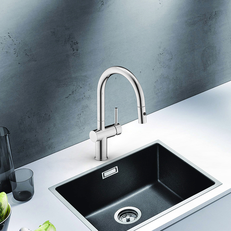 Luxury Stainless Steel Faucets Brushed Pull Down Kitchen Faucet Hot Cold Water Kitchen Sink Mixer