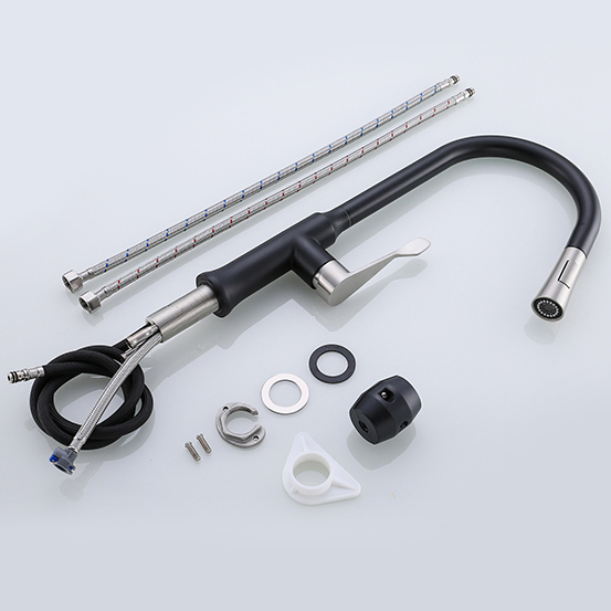 Contemporary Mixer Tap Stainless Steel Kitchen Sink Faucet Hot And Cold Pull Down Kitchen Faucet