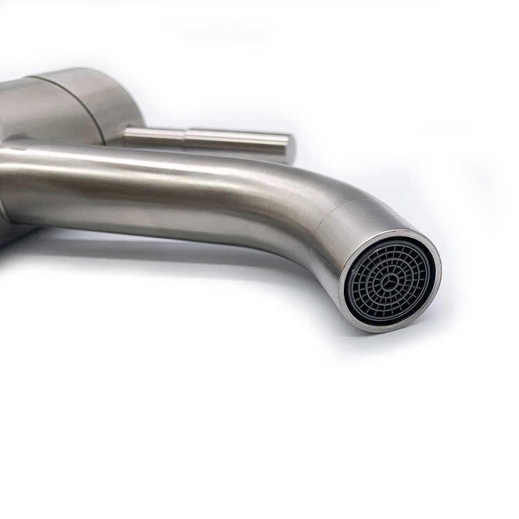 Brushed Basin Faucet Single Hole Hot Cold Water Bathroom Faucet Basin Mixer Taps Sink Bathroom Tap