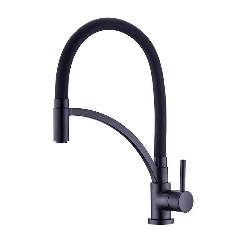Single Handle Pull Down Kitchen Faucet with Flexible Hose 1301002