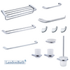 Bathroom Accessories Set Chrome 304SS Zinc Alloy Bath Towel Bar Towel Rack 24Series
