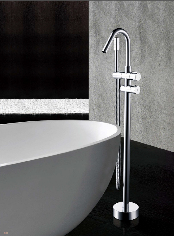 2022 Factorys Price Widespread Faucet Floor-Mount Bathtub Faucet