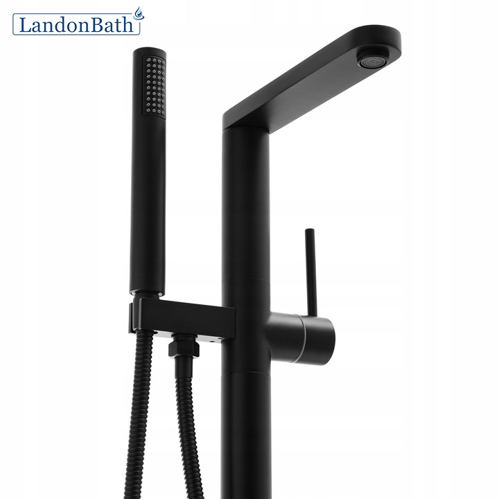 Matte Black Hot Selling Freestanding Bathtub Faucet Hot and Cold Water Exchange Faucet