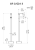 Single Handle Freestanding Bathtub Faucet DF-02010-3