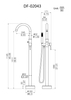 Global Bathtub Faucet Goose Neck Freestanding Bath Tub Faucet Mixer DF-02043