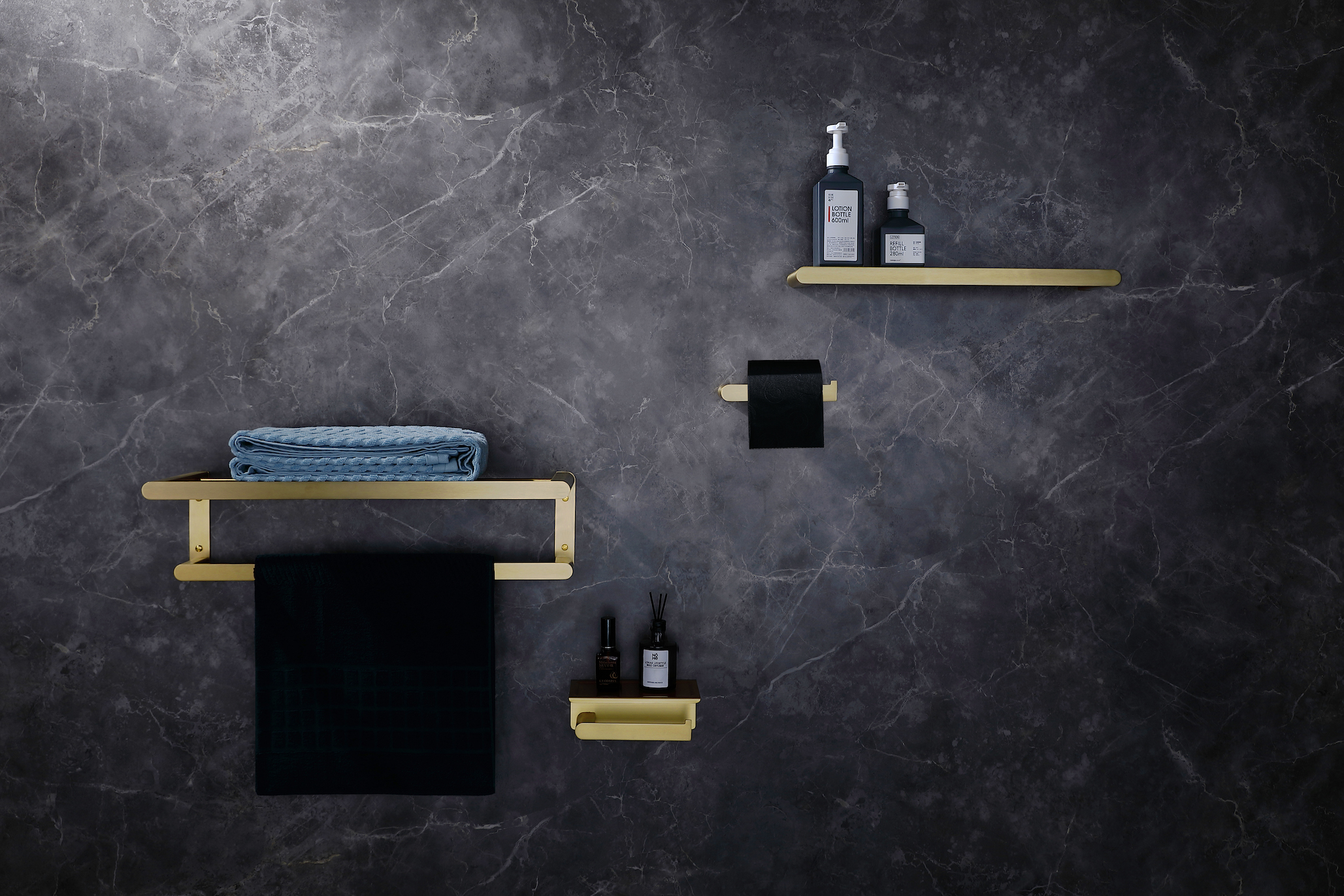 Bathroom Accessories Brushed Gold Manufacturer