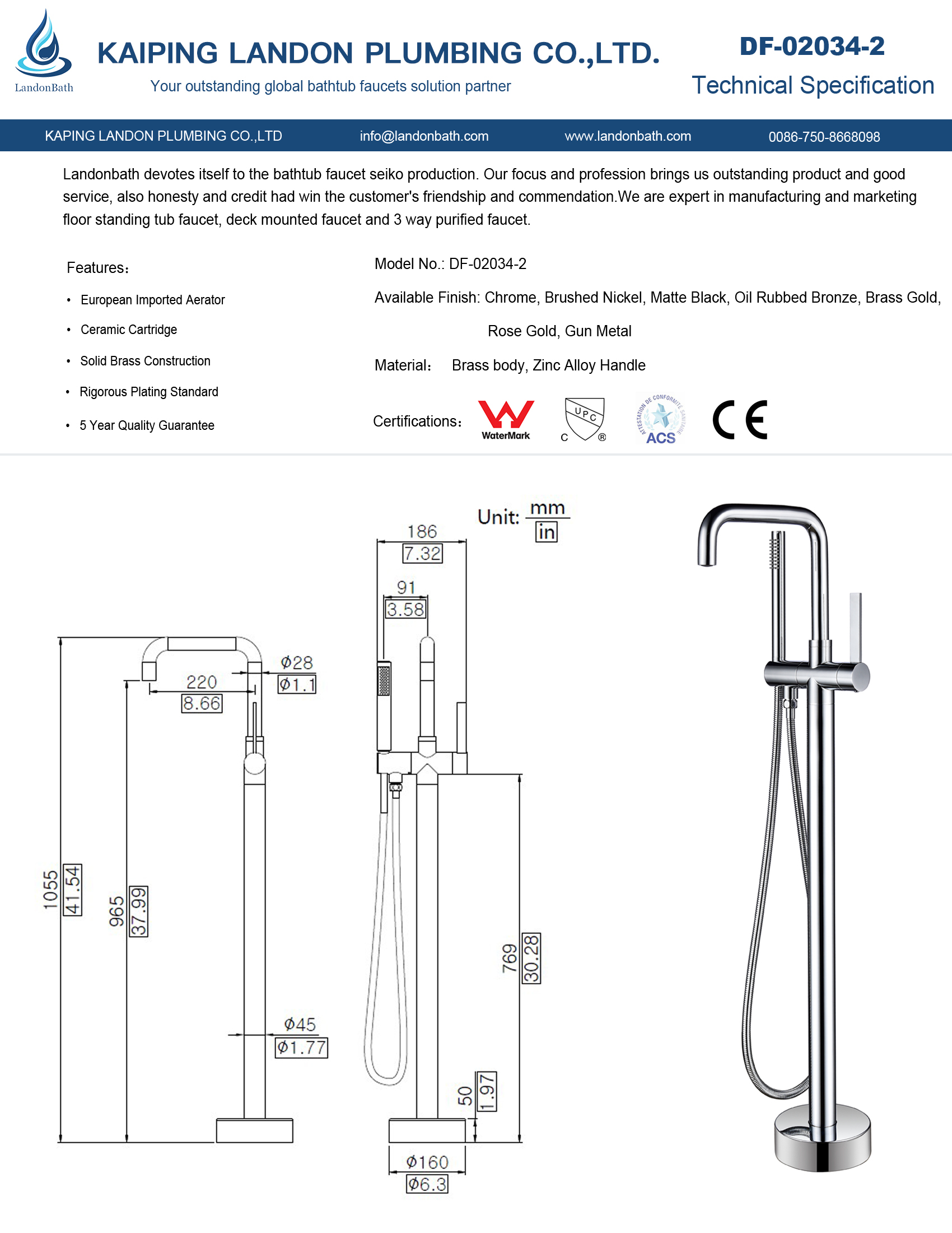 Bathtub Faucets Manufacturer