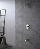 Brass Wall Mounted Concealed Bathroom Shower Faucet Trim Kits Wih Pressure Balance Valve