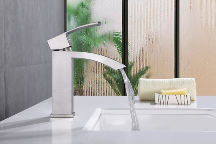CUPC WRAS NFS CE Certified Brushed Nickel Bathroom Basin Faucet Mixer
